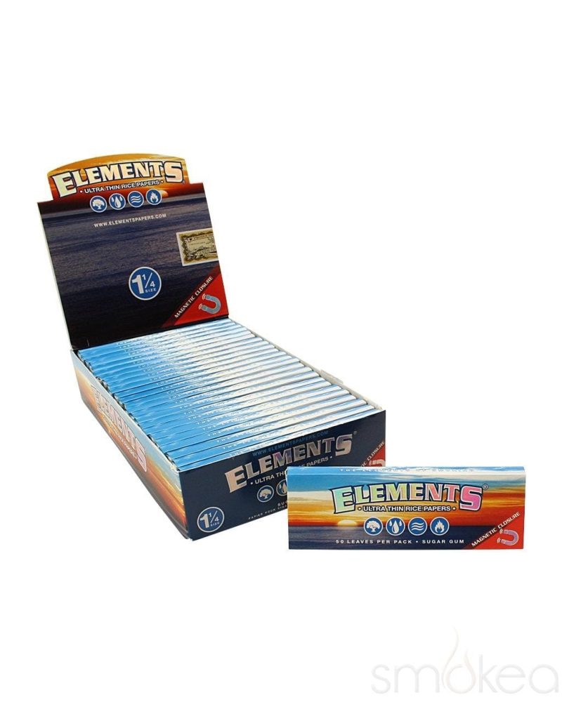 elements 1 1 4 ultra thin rice rolling papers 1869291683870