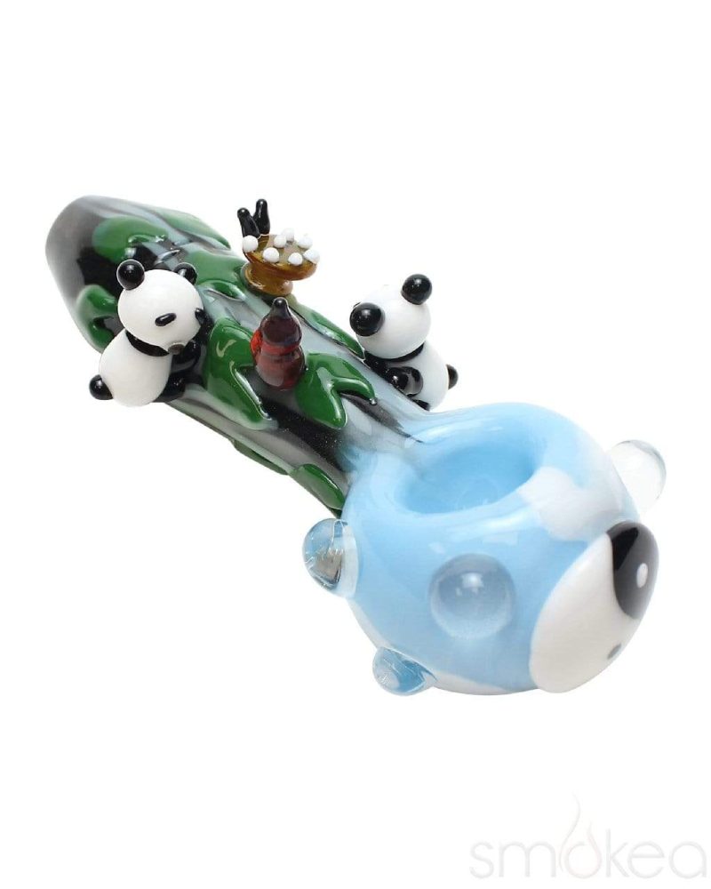 empire glassworks small climbing pandas spoon pipe 16049760632934