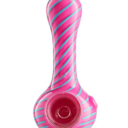 Eyce Oraflex Spiral Silicone Spoon Pink/Blue