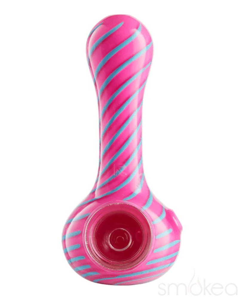 Eyce Oraflex Spiral Silicone Spoon Pink/Blue