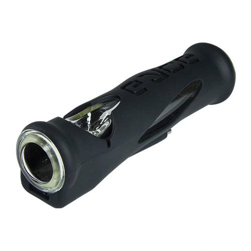 Eyce Proteck Series Roller Silicone & Glass Steamroller Pipe Black