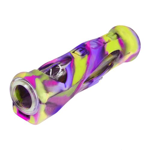 Eyce Proteck Series Roller Silicone & Glass Steamroller Pipe Cotton Candy