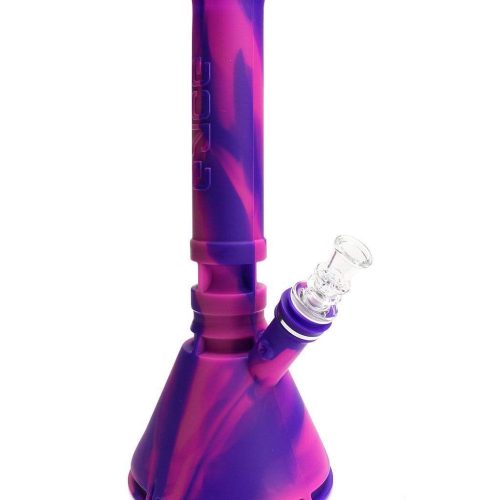 Eyce Silicone Beaker Bong Flower Purple