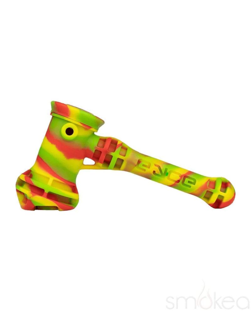 Eyce Silicone Bubbler Pipe Rasta