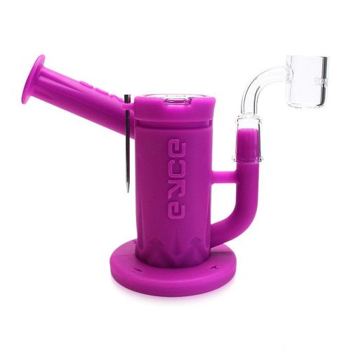 Eyce Silicone Sidecar Rig w/ Honeycomb Perc Magenta