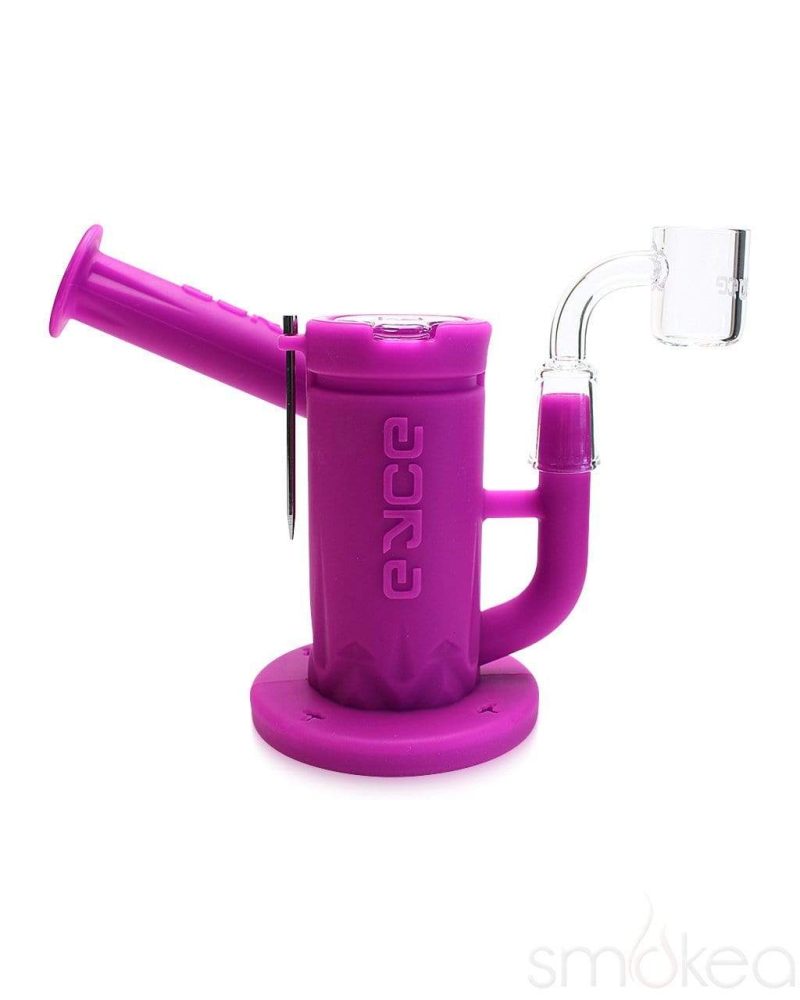 Eyce Silicone Sidecar Rig w/ Honeycomb Perc Magenta