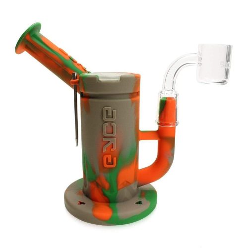 Eyce Silicone Sidecar Rig w/ Honeycomb Perc Rifle Camo