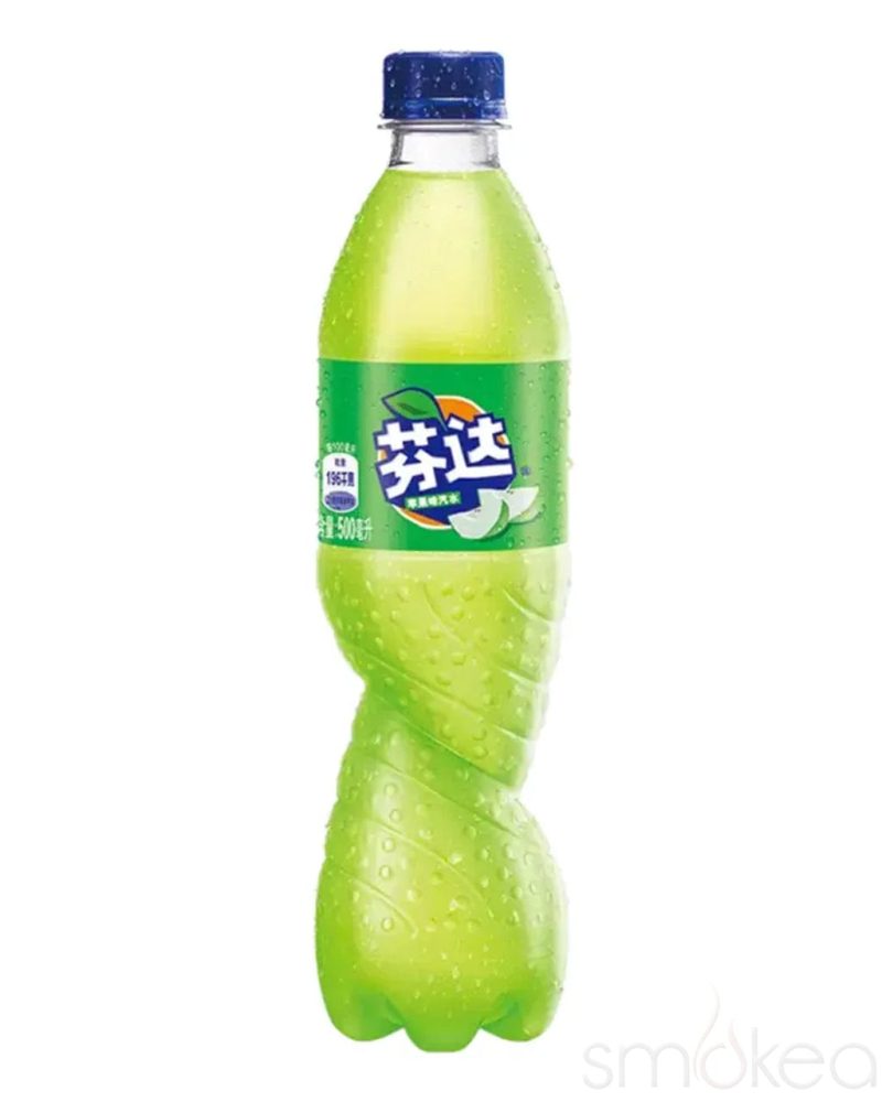 fanta green apple flavored soda china 30949327339622