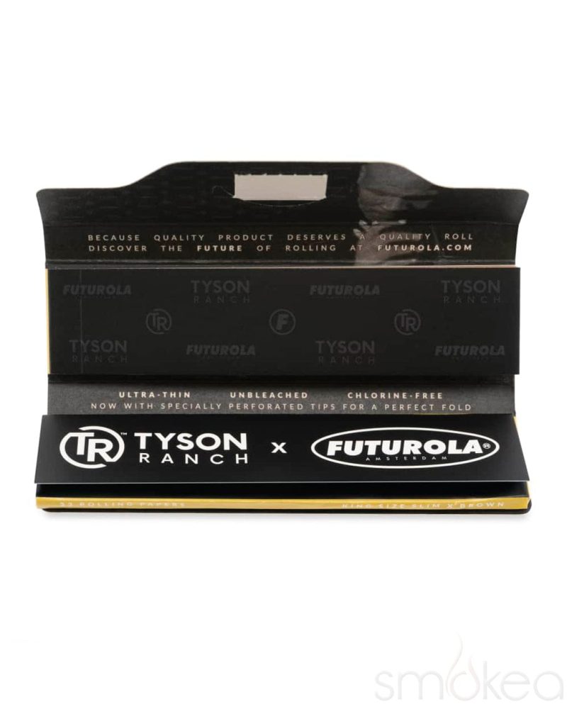 futurola x tyson ranch king size slim rolling papers w tips 28819978256486