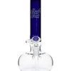 Glowfly Glass 12" Color Zig Zag Bong Blue