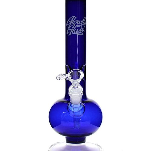 Glowfly Glass 14" Icer Bubble Bong w/ Glass Base Blue