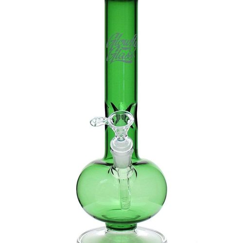 Glowfly Glass 14" Icer Bubble Bong w/ Glass Base Green