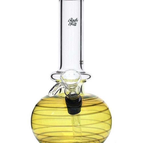 Glowfly Glass 8" Fumed Standard Bong Black