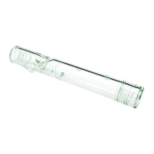 Glowfly Glass Clear Steamroller Pipe Green