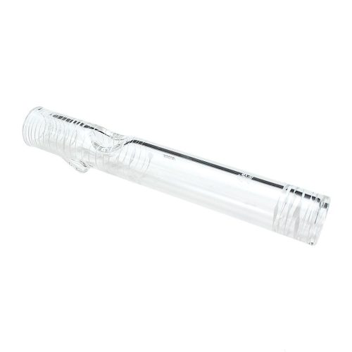 Glowfly Glass Clear Steamroller Pipe White