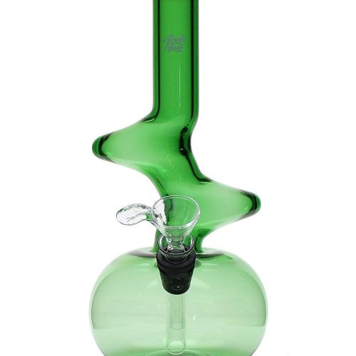 Glowfly Glass Double Z Bong Green