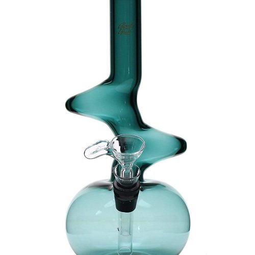 Glowfly Glass Double Z Bong Lake Green