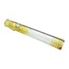 Glowfly Glass Fumed Steamroller Pipe Amber