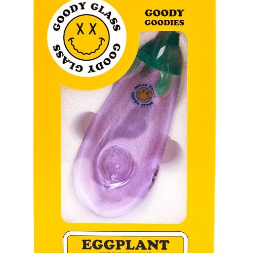 goody glass eggplant hand pipe 29678297907302