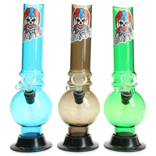 graffix 10 bubble skinny acrylic bong 2550189621350