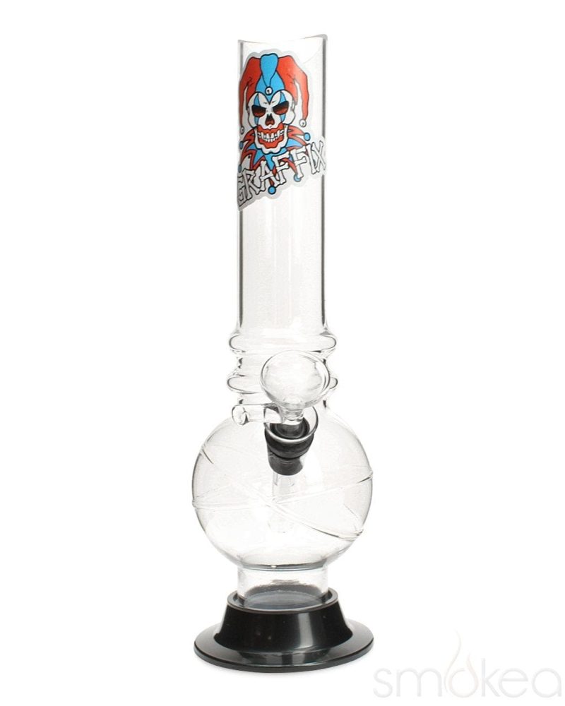 Graffix 10" Bubble Skinny Acrylic Bong - SMOKEA®