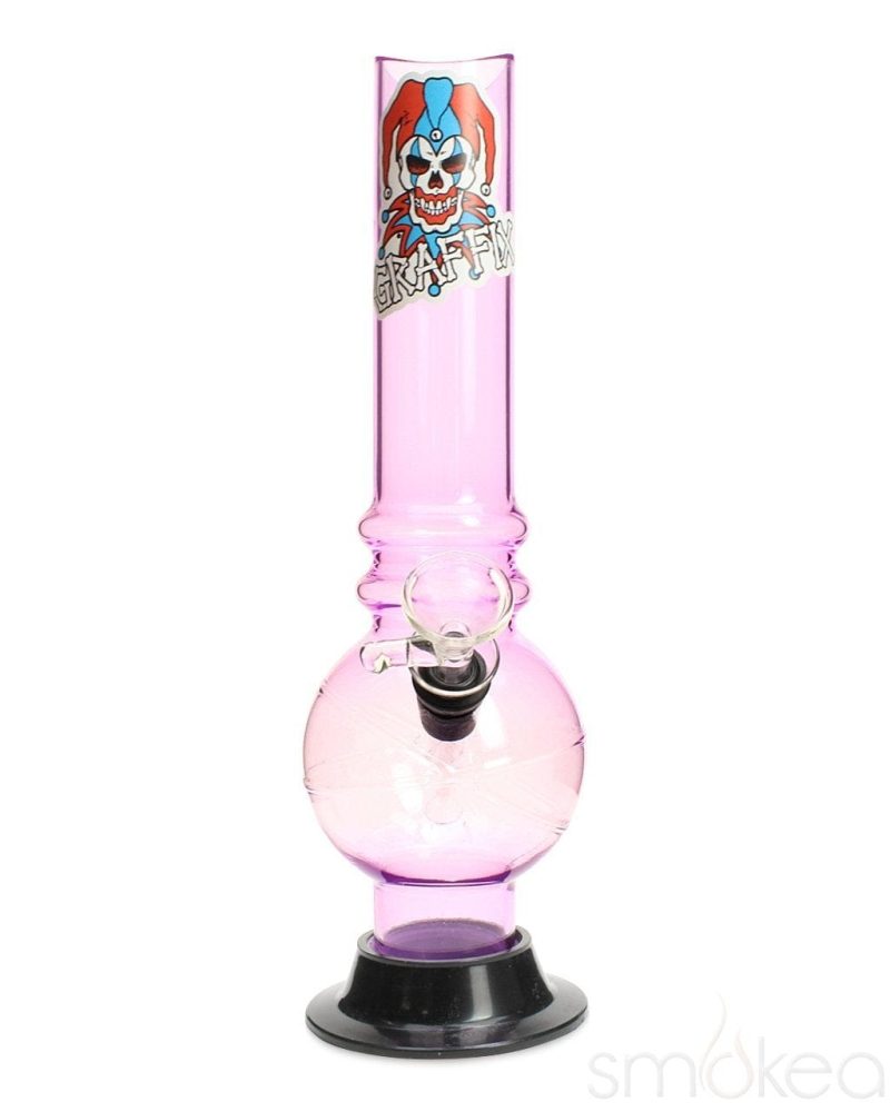 Graffix 10" Bubble Skinny Acrylic Bong - SMOKEA®