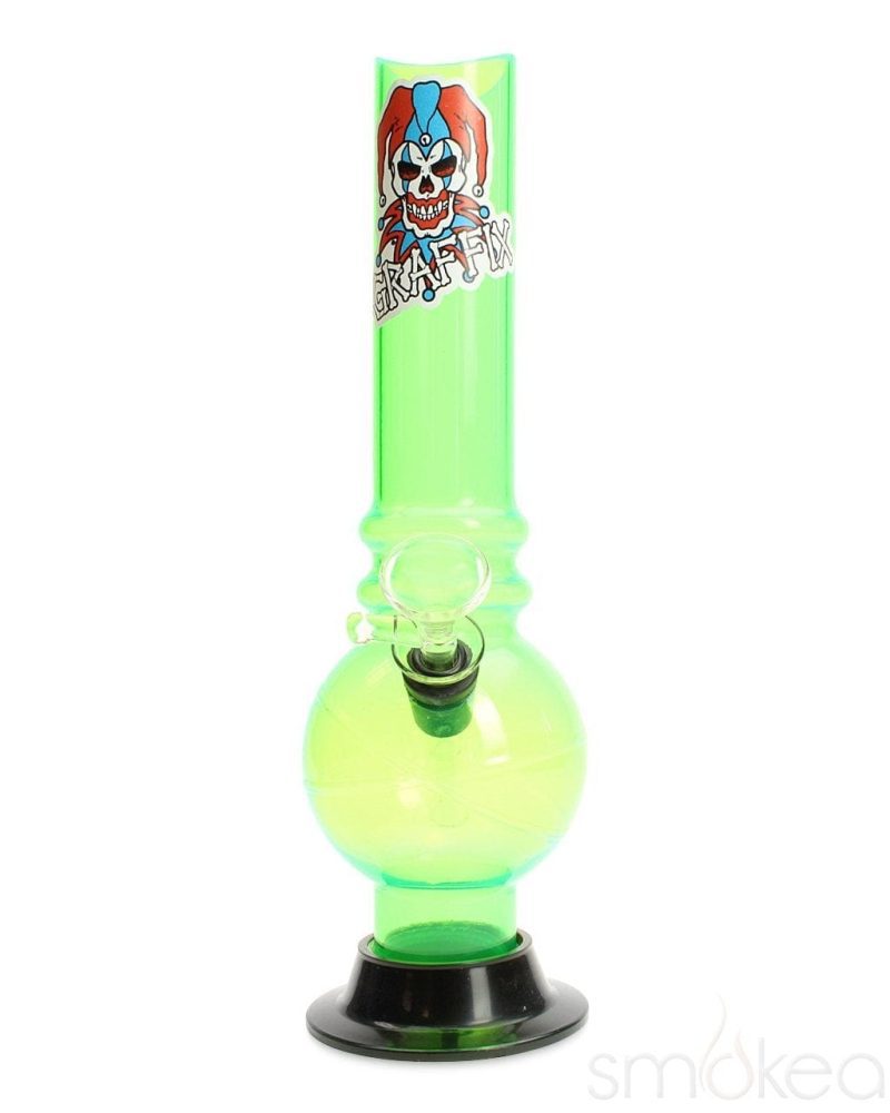 Graffix 10" Bubble Skinny Acrylic Bong - SMOKEA®