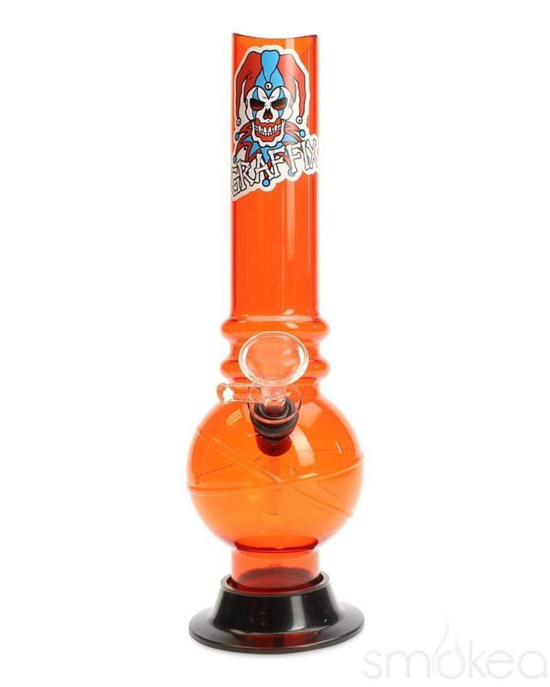 Graffix 10" Bubble Skinny Acrylic Bong - SMOKEA®