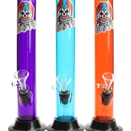 graffix 10 straight skinny acrylic bong 28309752217702