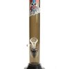 Graffix 10" Straight Skinny Acrylic Bong Black