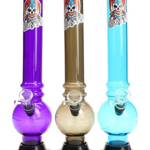 graffix 12 bubble skinny acrylic bong 2550203613286