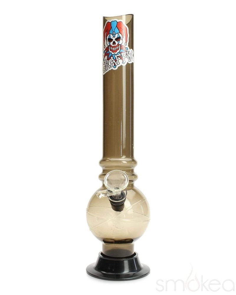 Graffix 12" Bubble Skinny Acrylic Bong - SMOKEA®