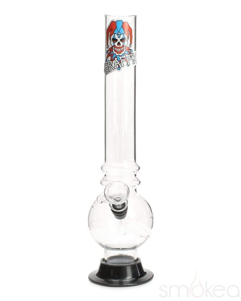 Graffix 12" Bubble Skinny Acrylic Bong - SMOKEA®