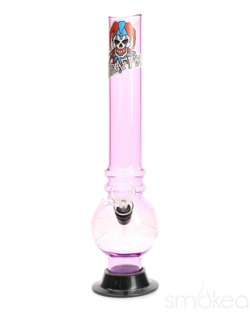 Graffix 12" Bubble Skinny Acrylic Bong - SMOKEA®