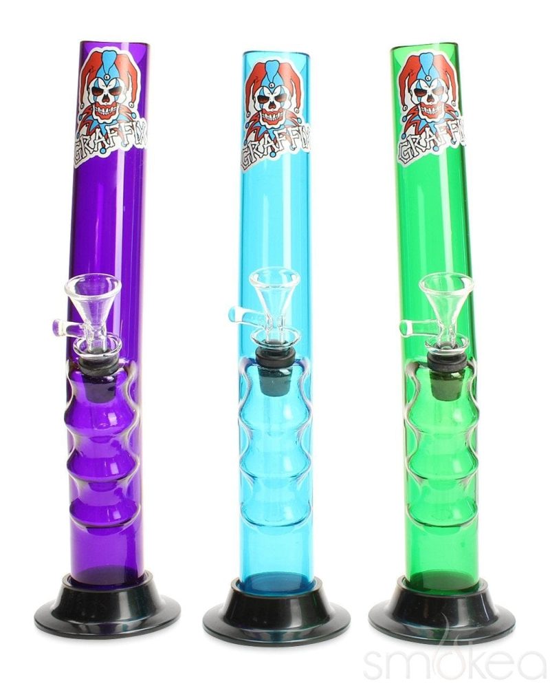 graffix 12 gripper skinny acrylic bong 2550239101030