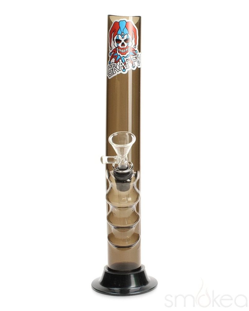 Graffix 12" Gripper Skinny Acrylic Bong - SMOKEA®