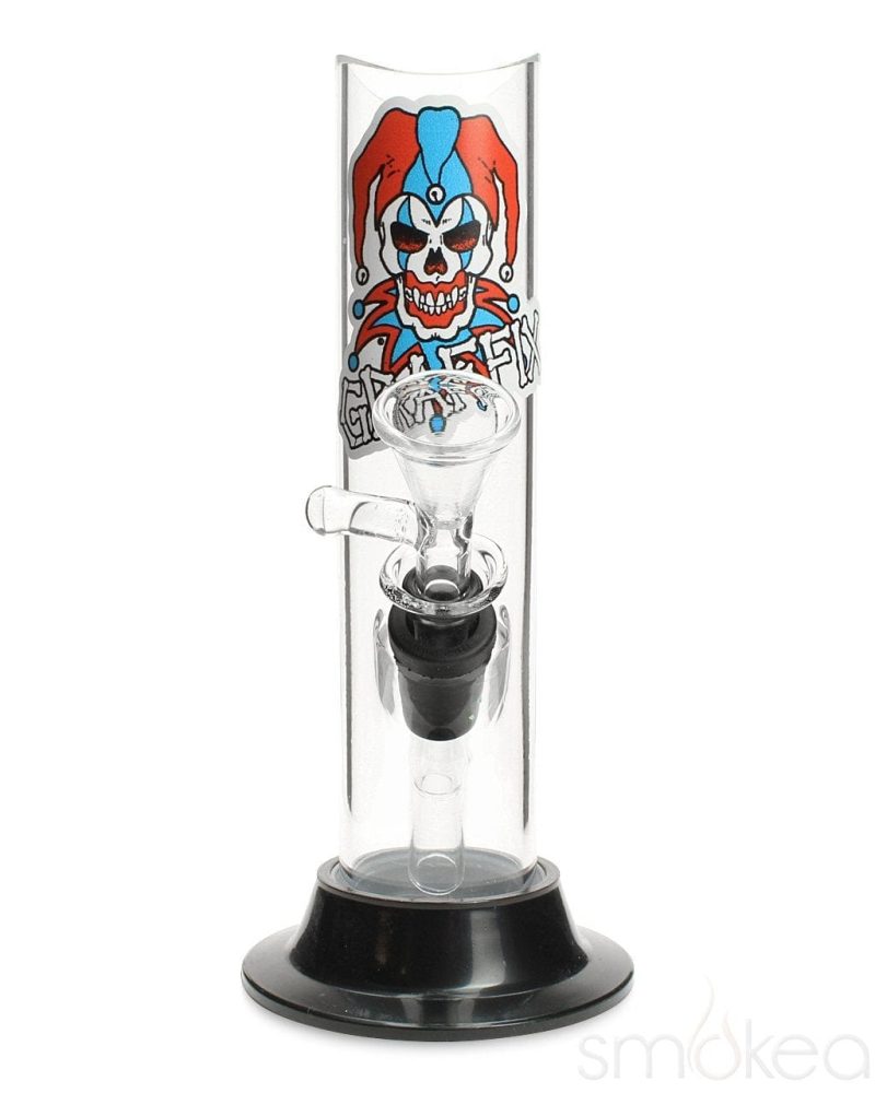 Graffix 6" Straight Skinny Acrylic Bong - SMOKEA®