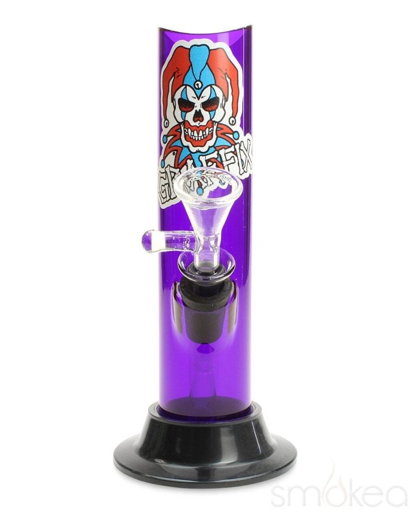 Graffix 6" Straight Skinny Acrylic Bong - SMOKEA®