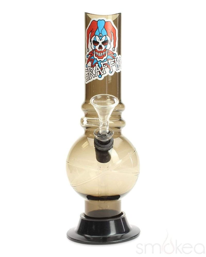 Graffix 8" Bubble Skinny Acrylic Bong - SMOKEA®