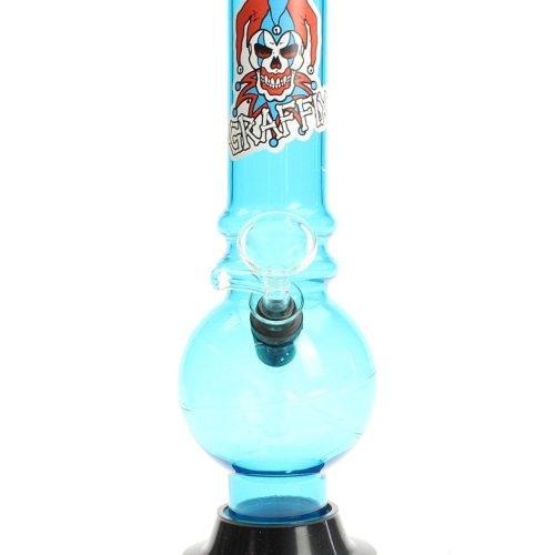 Graffix 8" Bubble Skinny Acrylic Bong - SMOKEA®