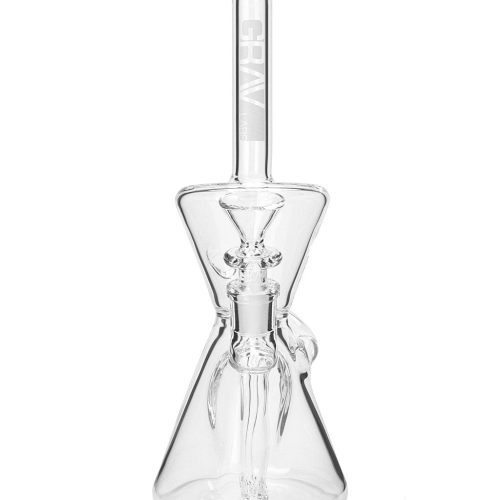 GRAV 10" Hourglass Recycler Bong - SMOKEA®