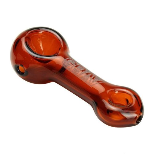 GRAV 3" Mini Spoon Hand Pipe w/ Doughnut Mouthpiece Amber