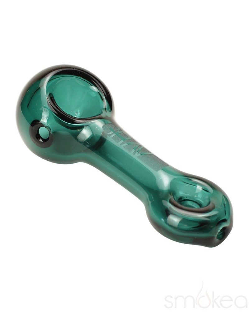 GRAV 3" Mini Spoon Hand Pipe w/ Doughnut Mouthpiece Lake Green