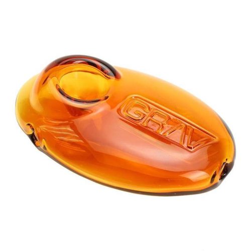 GRAV 3" Pebble Hand Pipe Amber