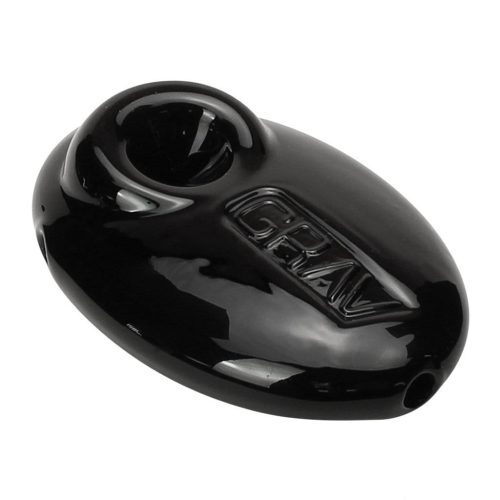 GRAV 3" Pebble Hand Pipe Black