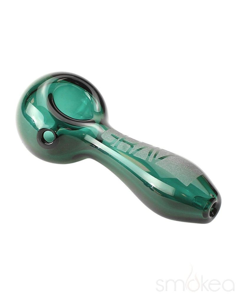 GRAV 4" Classic Spoon Hand Pipe Lake Green