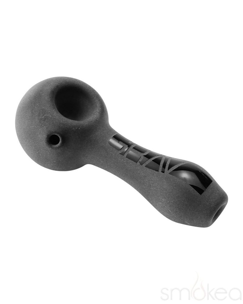 GRAV 4" Sandblasted Spoon Hand Pipe Black