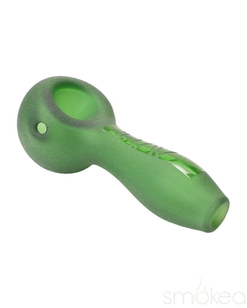 GRAV 4" Sandblasted Spoon Hand Pipe Green