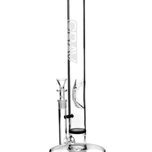 GRAV Large Straight Base w/ Disc Bong Black