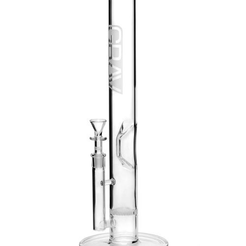 GRAV Large Straight Base w/ Disc Bong Clear